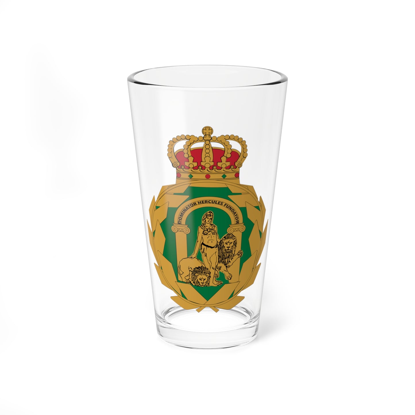 Distintivo de la Presidencia y ex Presidencias de la Junta de Andalucía (Spain) (Coat of Arms) Pint Glass 16oz