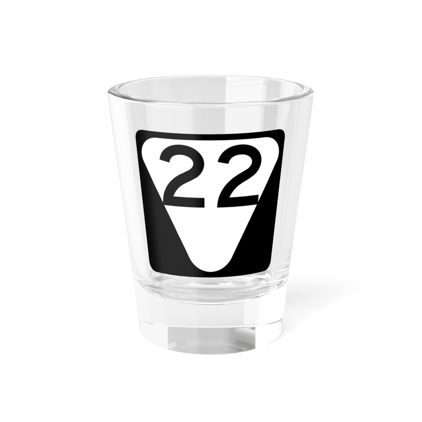 Secondary Tennessee 22 (Tennessee) (Road Sign) Shot Glass 1.5oz