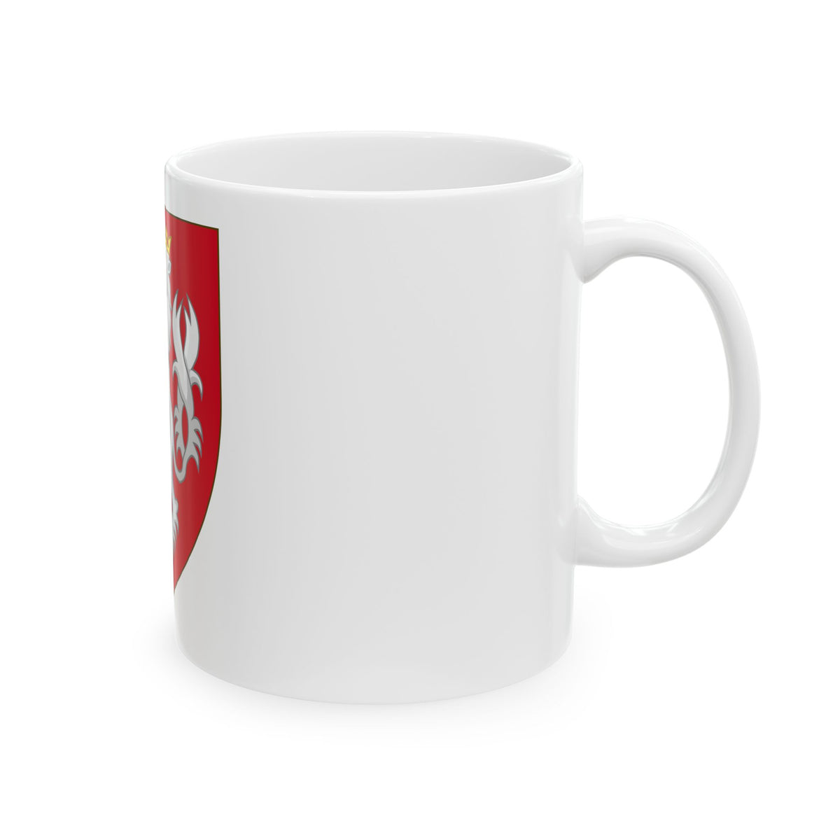 Coat of arms of the House of Luxembourg-Bohemia - White Coffee Mug