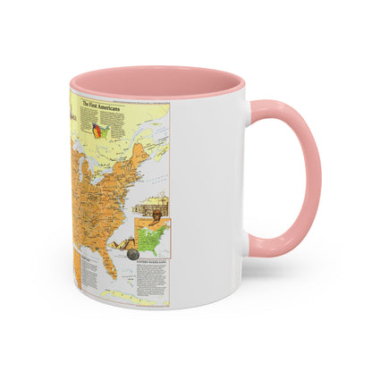 North America - Native American Heritage (1991) (Map) Accent Coffee Mug