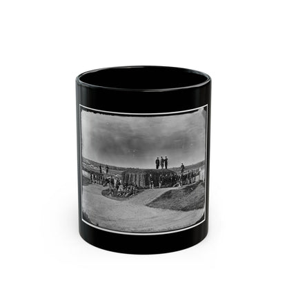 District Of Columbia. Detachment Of Company K, 3d Massachusetts Heavy Artillery, By Guns Of Fort Stevens (U.S. Civil War) Black Coffee Mug