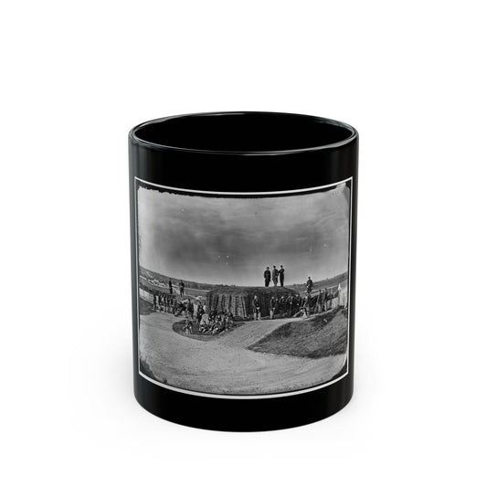 District Of Columbia. Detachment Of Company K, 3d Massachusetts Heavy Artillery, By Guns Of Fort Stevens (U.S. Civil War) Black Coffee Mug