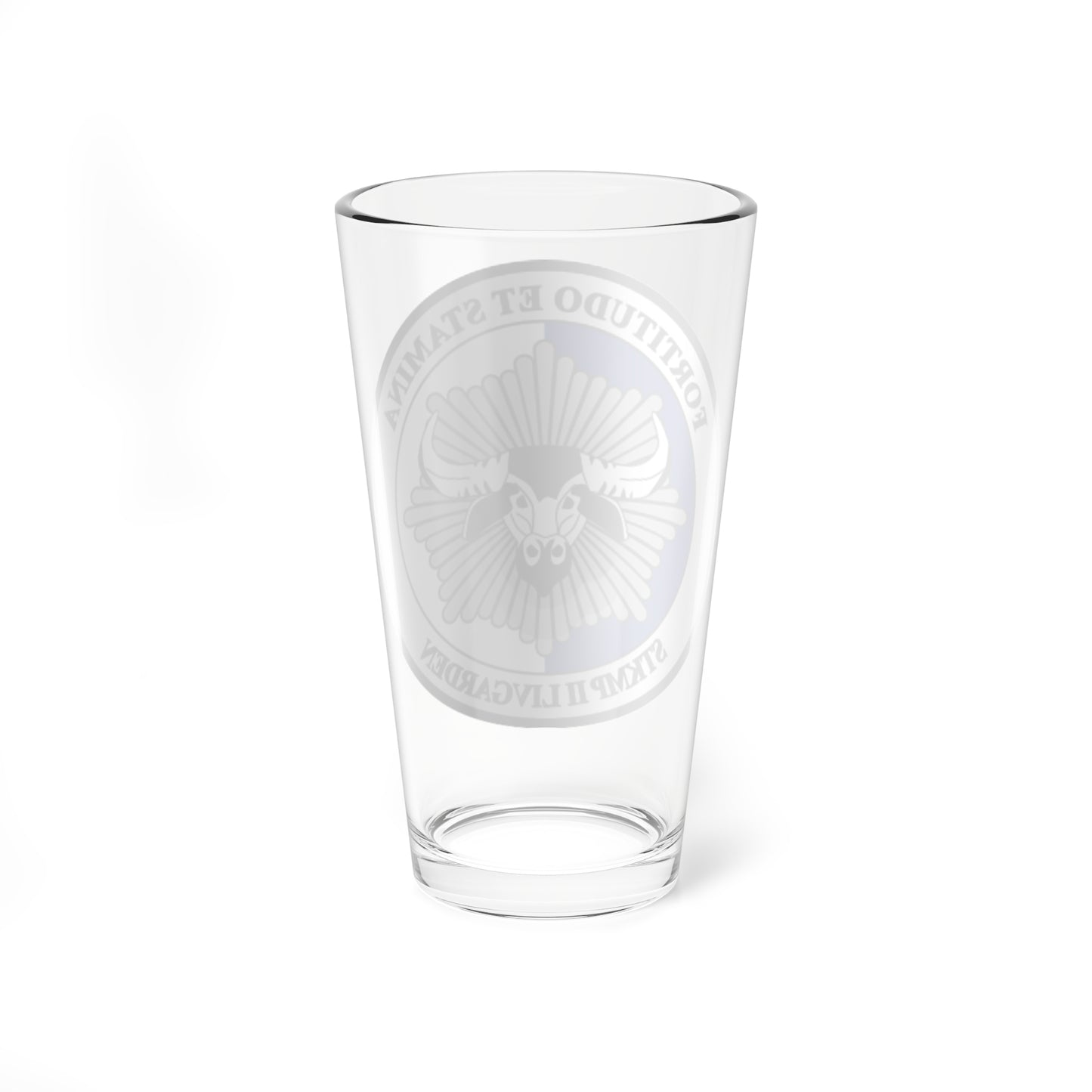 Emblem for the Staff-II-LG (Denmark) (Coat of Arms) Pint Glass 16oz