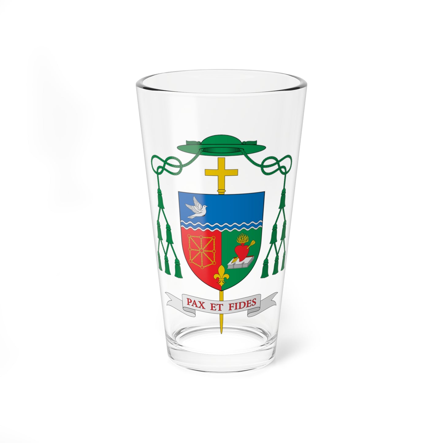 Escudo de Jesús María Cizaurre Berdonces (Spain) (Coat of Arms) Pint Glass 16oz