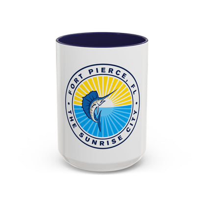 Seal of Fort Pierce Florida - Accent Coffee Mug