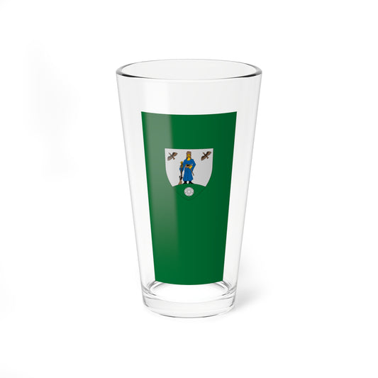 Flag of Visnye (Hungary) Pint Glass 16oz