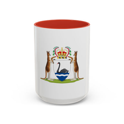 Coat of arms of Western Australia - Accent Coffee Mug