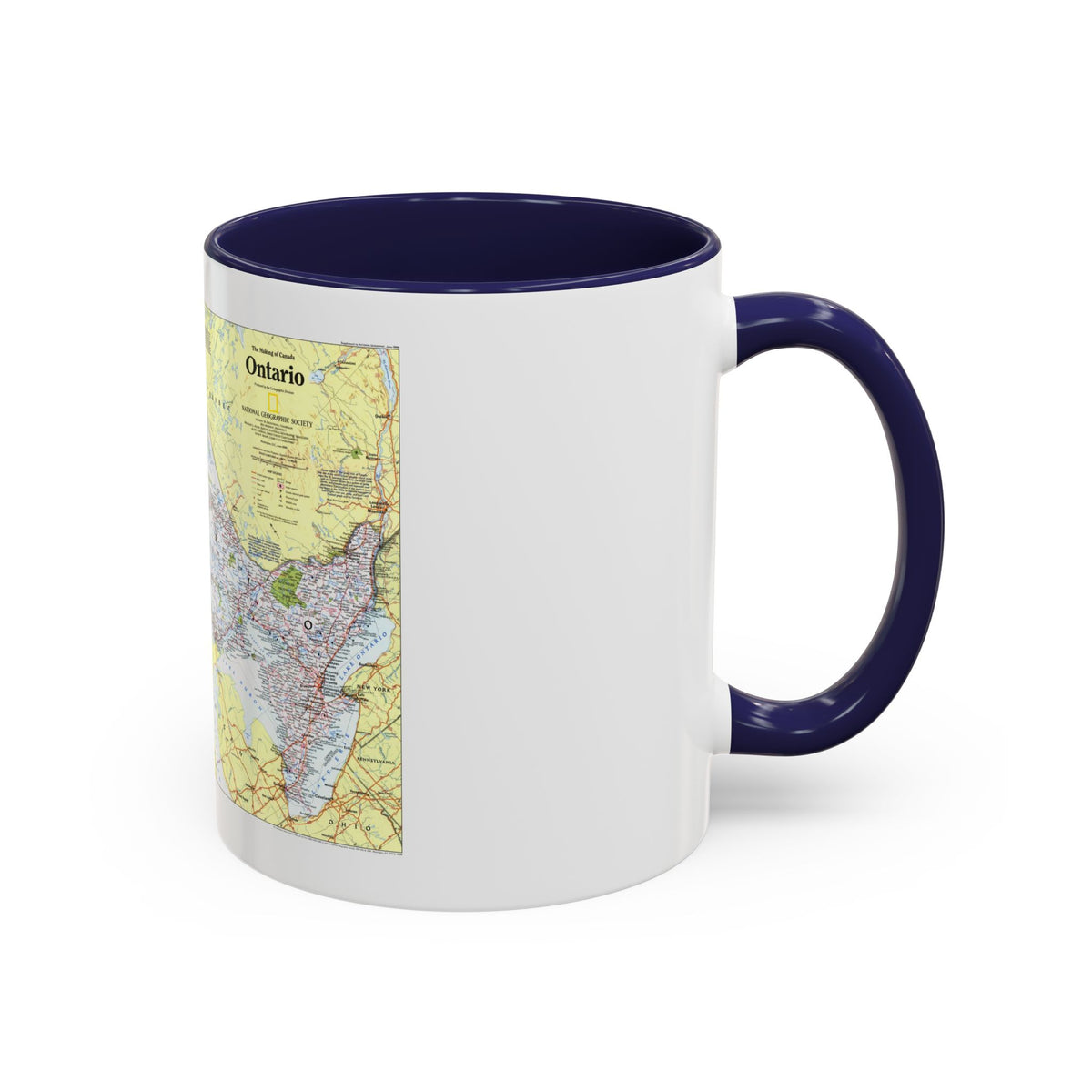 Canada - Ontario 1 (1996 (Map) Accent Coffee Mug