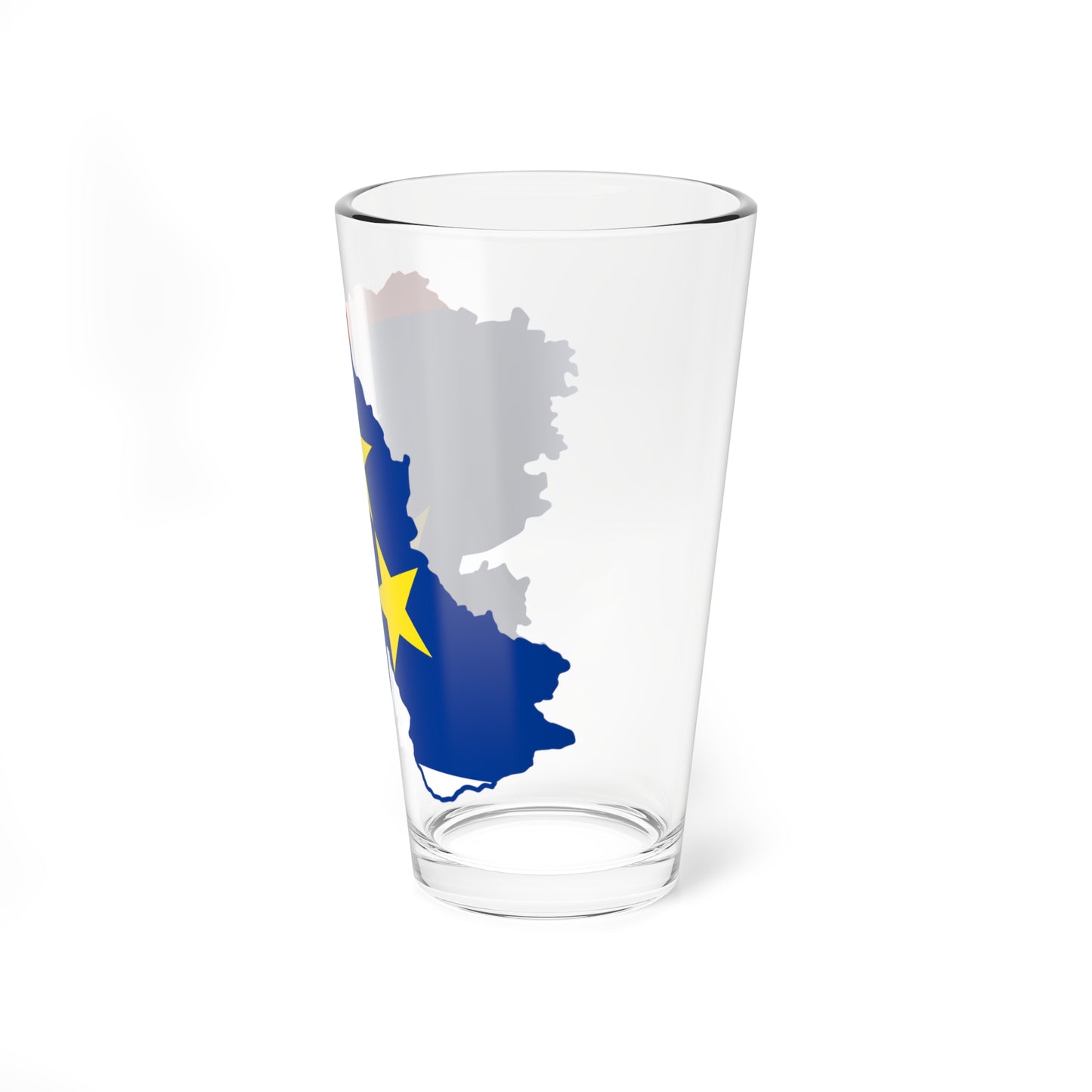 Flag-map of Vojvodina (Serbia) Pint Glass 16oz