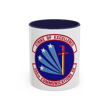 355 Communications Squadron ACC (U.S. Air Force) Accent Coffee Mug
