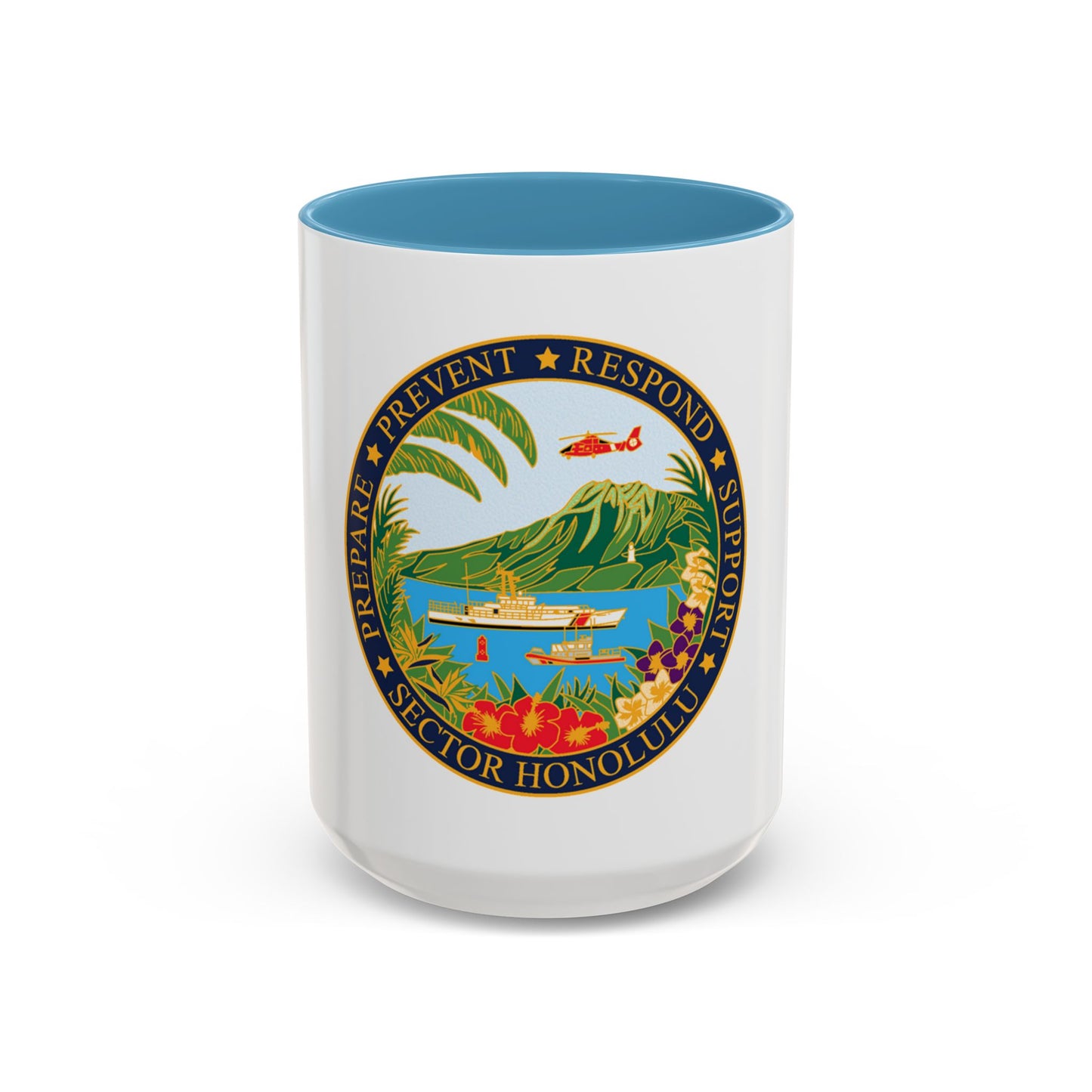 USCG Sector Honolulu (U.S. Coast Guard) Accent Coffee Mug