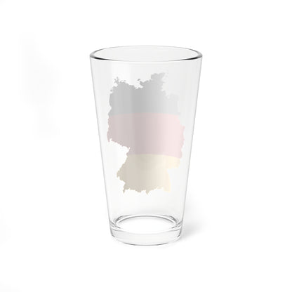 Flag map of Germany (Germany) Pint Glass 16oz