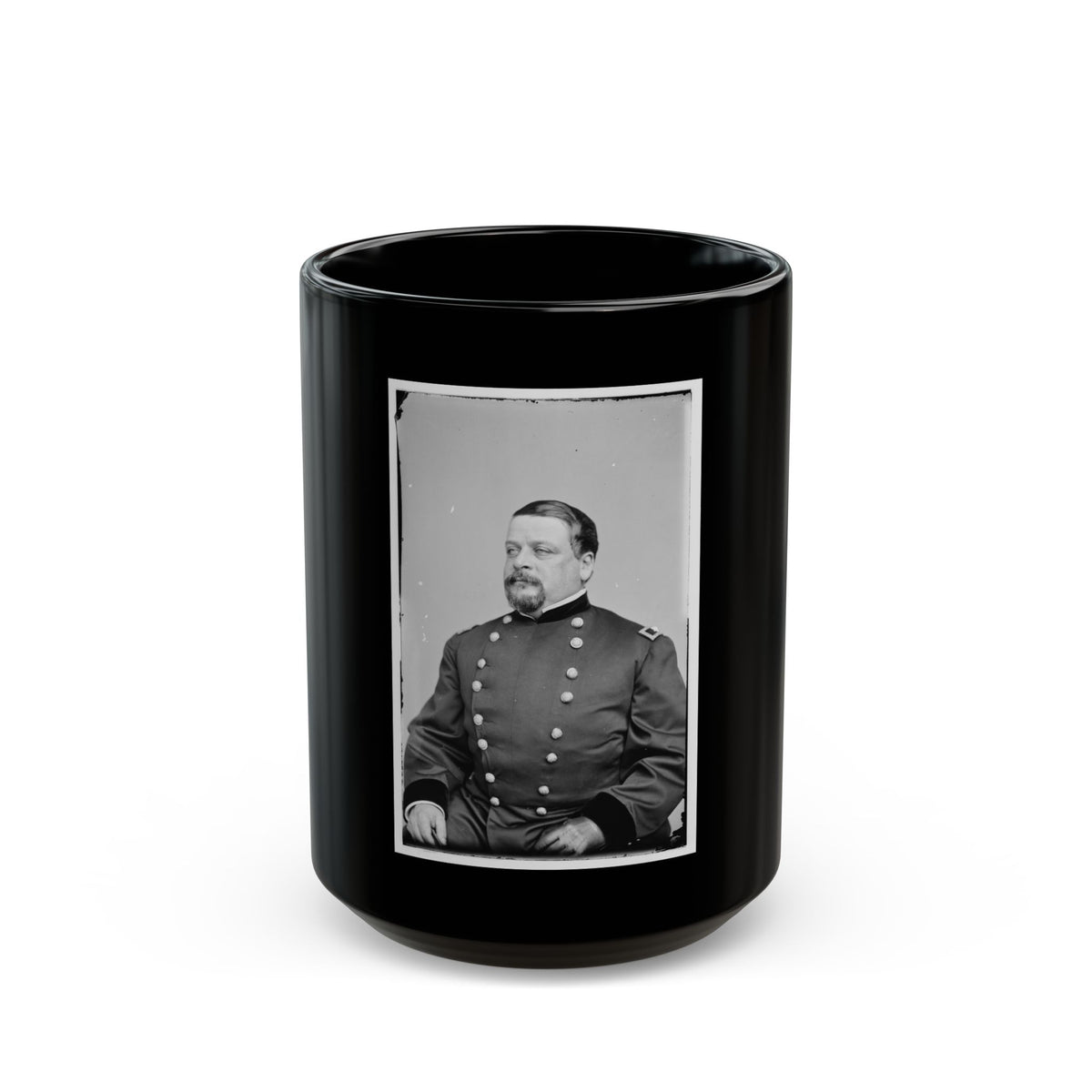 Alfred Gibbs, Col. 130th Ny Inf 001 (U.S. Civil War) Black Coffee Mug
