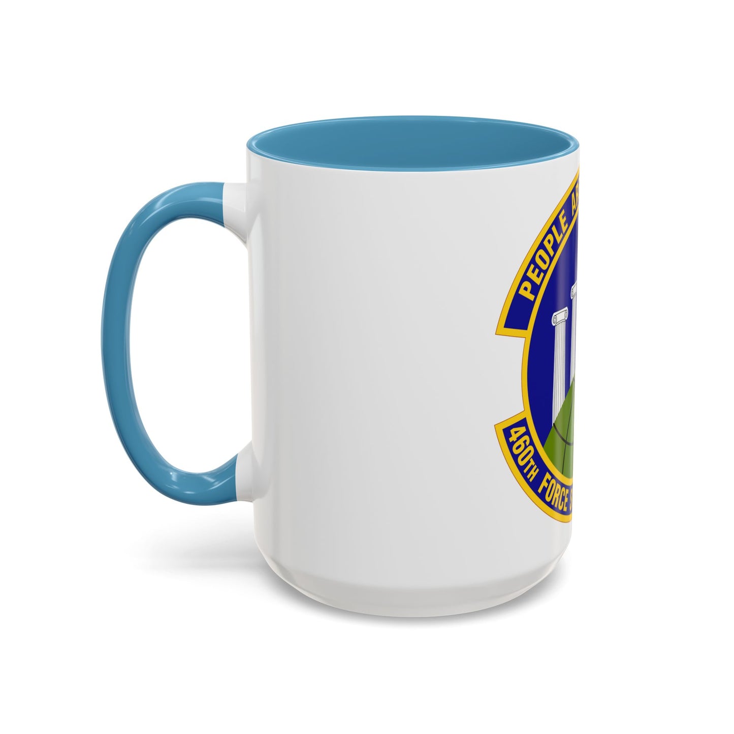 460 Force Support Squadron AFSPC (U.S. Air Force) Accent Coffee Mug