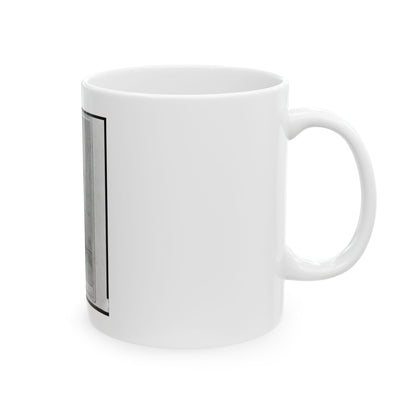 Colonel Geza Milahotzy, Union Officer In The 24th Illinois Infantry Regiment, Full-Length Portrait, Standing, Facing Front (U.S. Civil War) White Coffee Mug