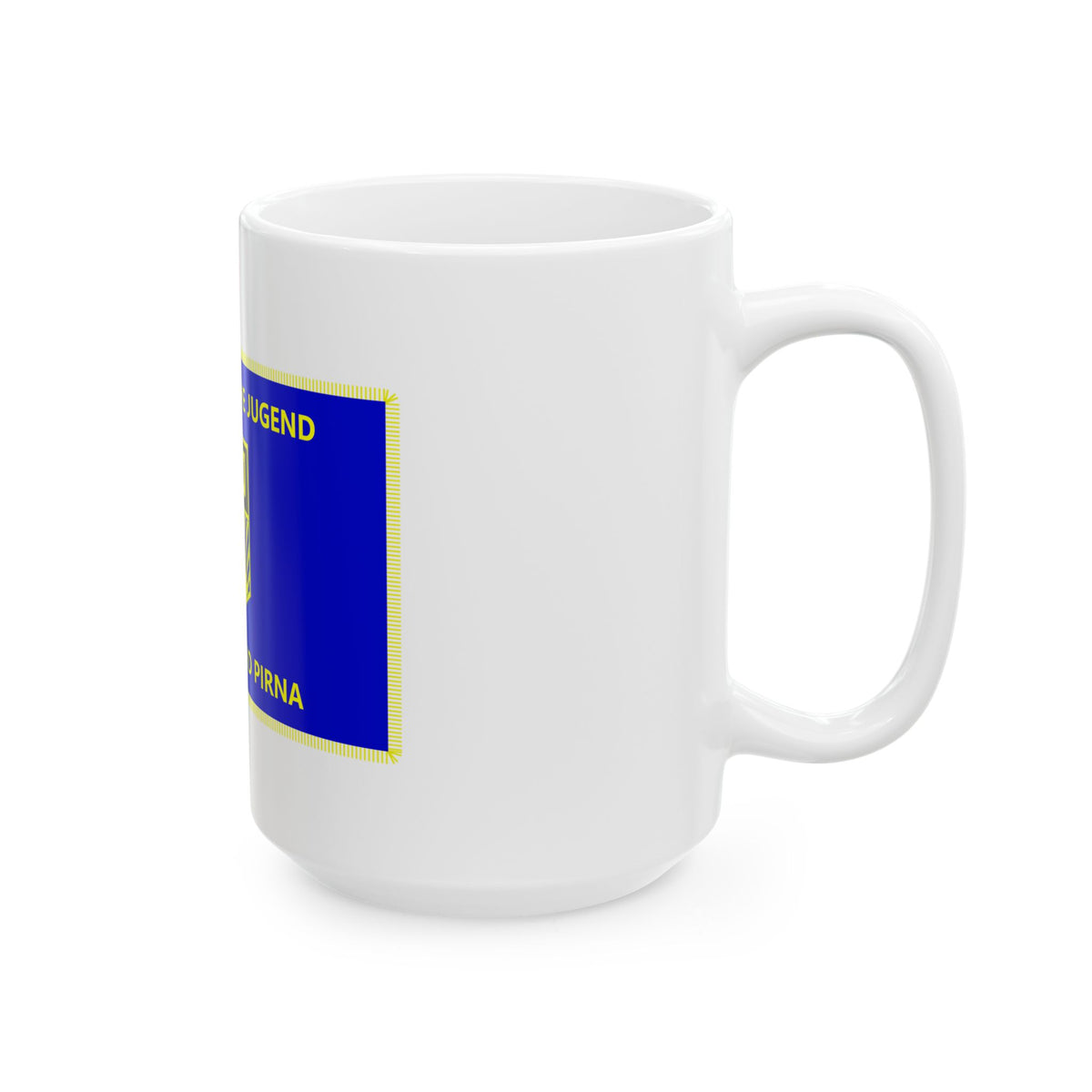 Fahne FDJ Kreisverband Pirna (Germany) White Coffee Mug
