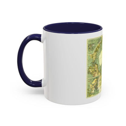 Arctic Regions (1925) (Map) Accent Coffee Mug