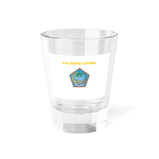 Flag of North Sulawesi Indonesia - Shot Glass 1.5oz