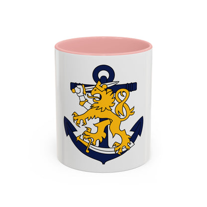 Coat of Arms of Finnish Navy - Accent Coffee Mug