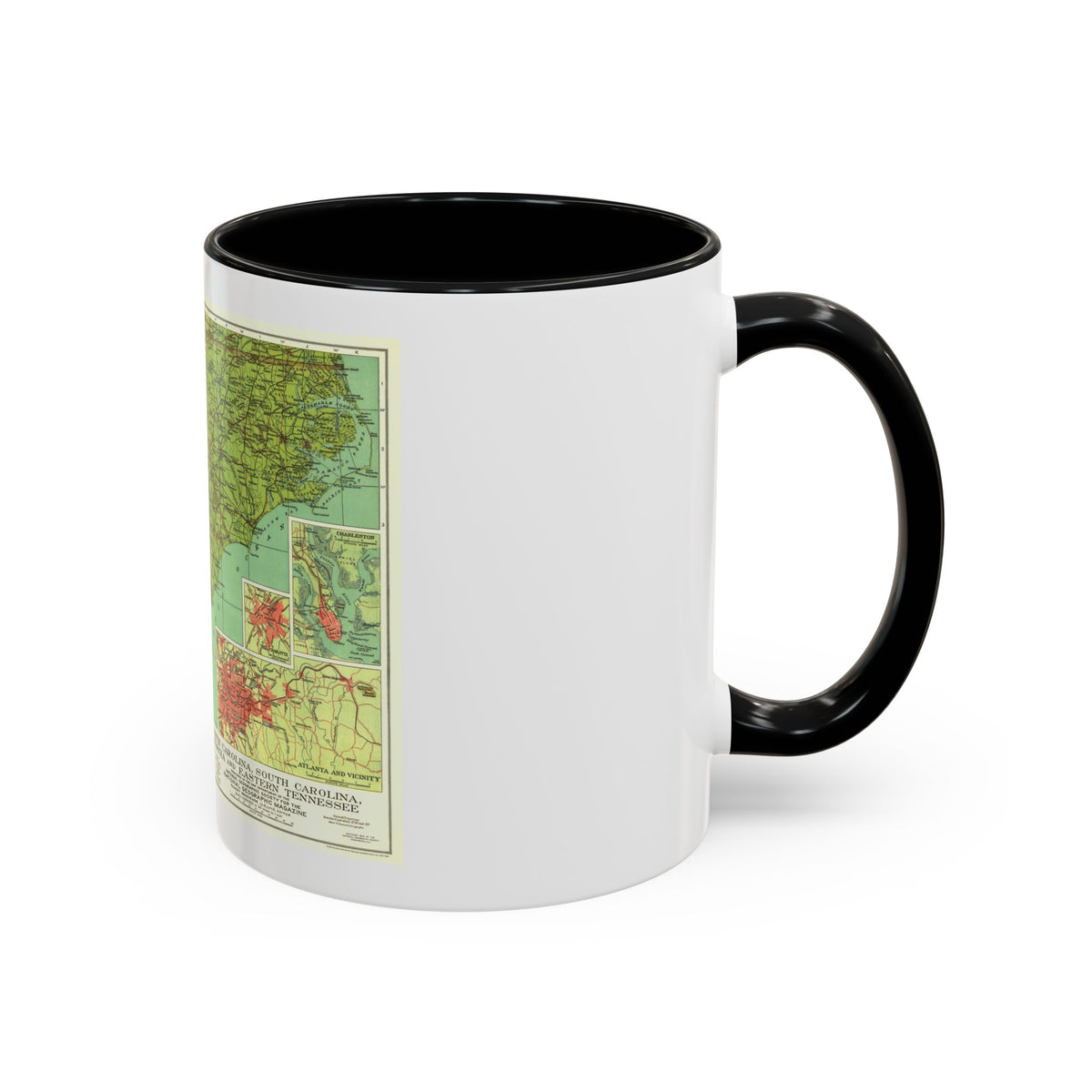 USA - Southeastern (1926) (Map) Accent Coffee Mug