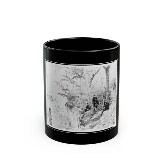General Ulysses S. Grant And Five Other Men On Lookout Mountain, Tennessee (U.S. Civil War) Black Coffee Mug