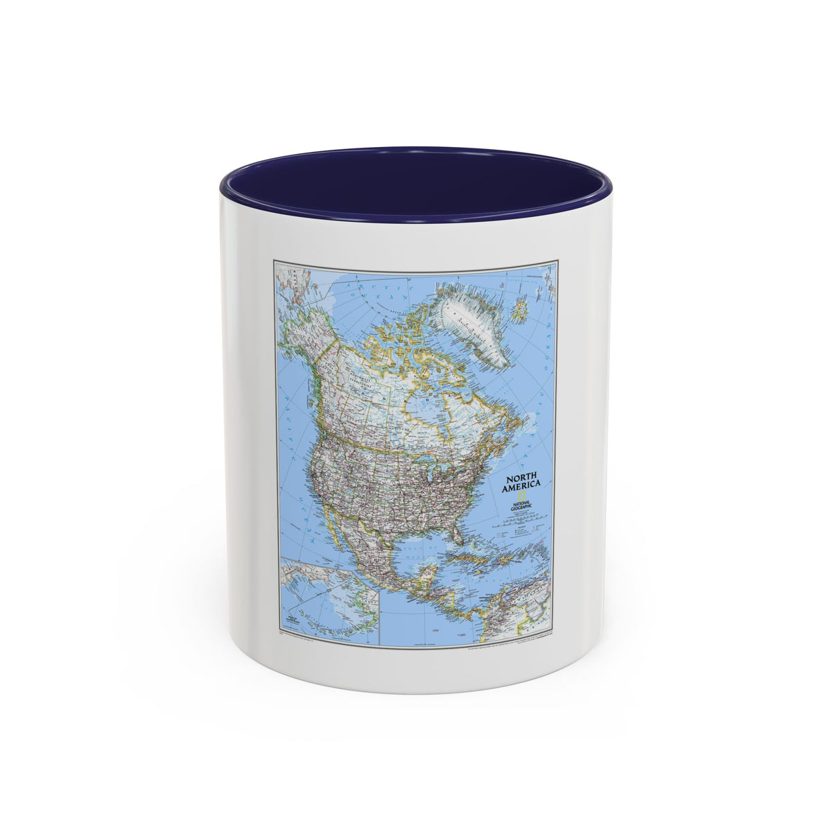 North America (2005) (Map) Accent Coffee Mug