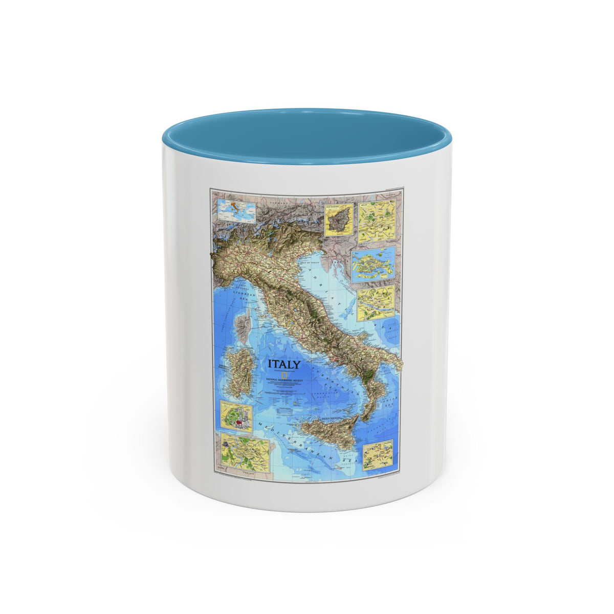 Italy (1995) (Map) Accent Coffee Mug