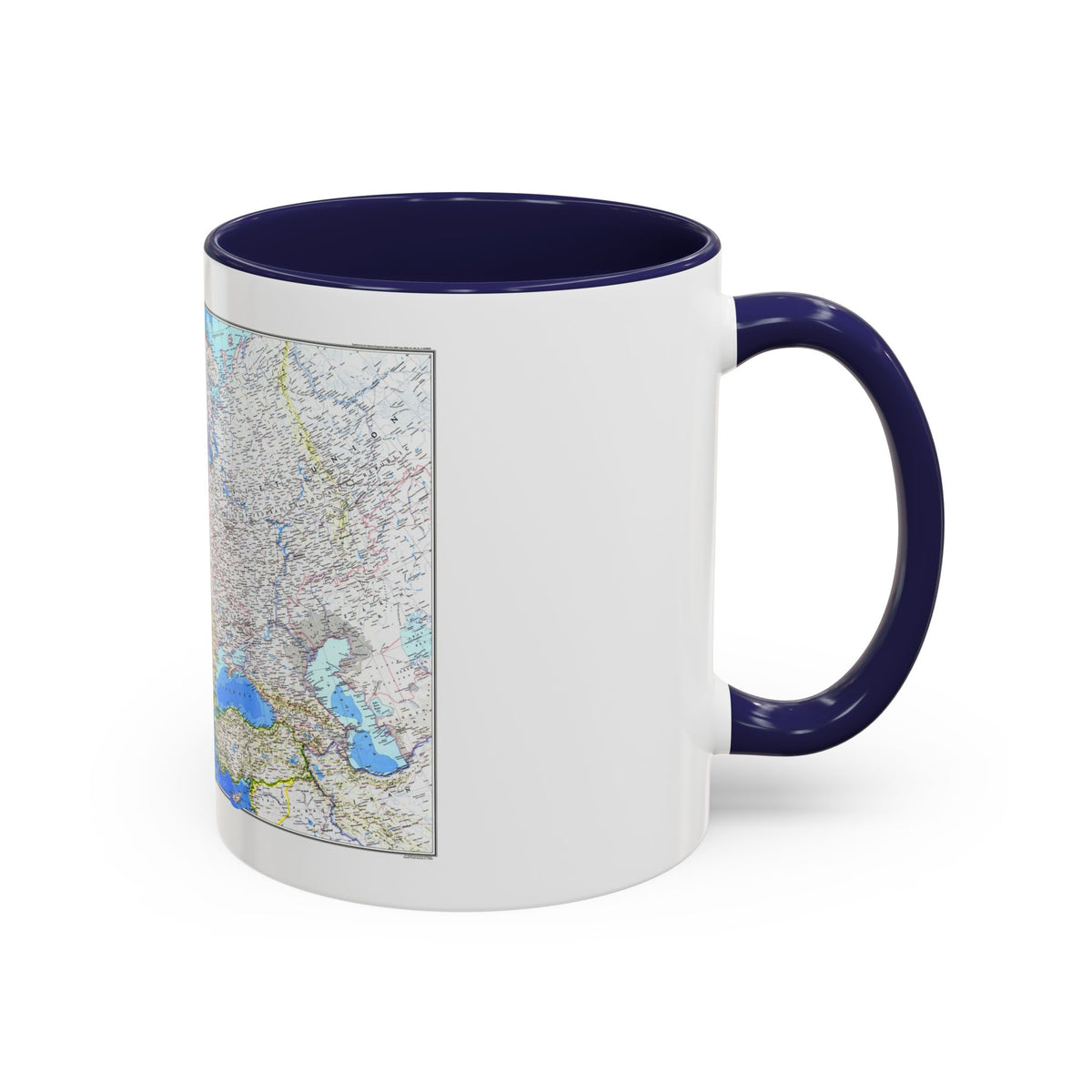 Europe (1983) (Map) Accent Coffee Mug