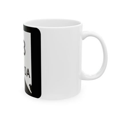 Nevada 2B (Nevada) (Road Sign) White Coffee Mug