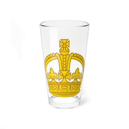 1901 pattern Tudor Crown gold hollow (United Kingdom) (Military Rank) Pint Glass 16oz