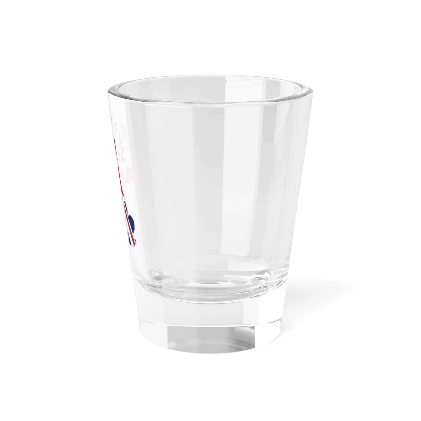 UK Outline and Flag (United Kingdom) Shot Glass 1.5oz