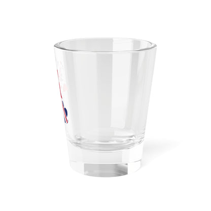 UK Outline and Flag (United Kingdom) Shot Glass 1.5oz