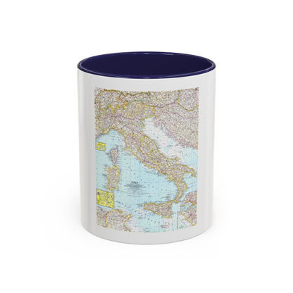 Italy (1961) (Map) Accent Coffee Mug