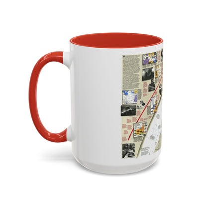 World War II- Europe and North Africa (1991) (Map) Accent Coffee Mug