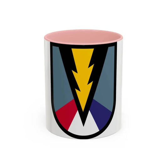 165th Infantry Brigade SSI (U.S. Army) Accent Coffee Mug 11oz Pink - Go Mug Yourself