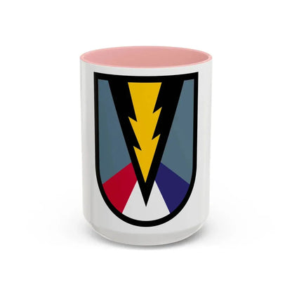 165th Infantry Brigade SSI (U.S. Army) Accent Coffee Mug 15oz Pink - Go Mug Yourself