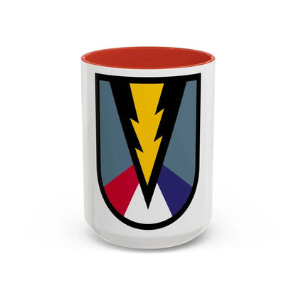 165th Infantry Brigade SSI (U.S. Army) Accent Coffee Mug 15oz Red - Go Mug Yourself