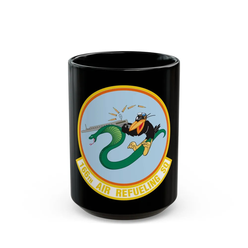 166 Air Refueling Squadron (U.S. Air Force) Black Coffee Mug-15oz-Go Mug Yourself