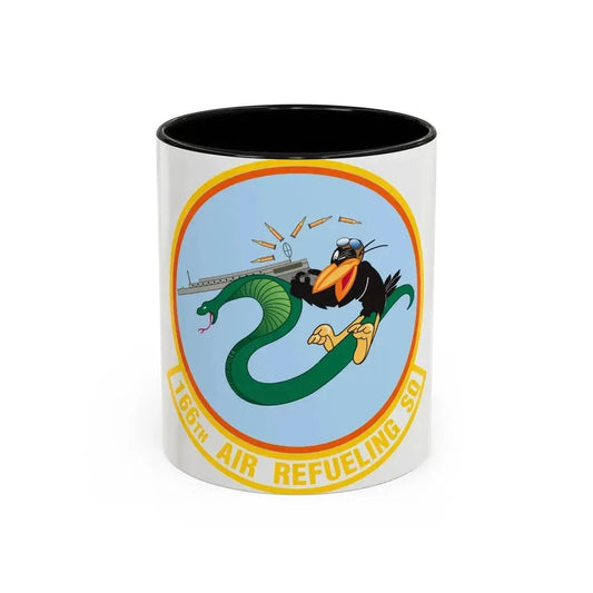 166 Air Refueling Squadron (U.S. Air Force) Accent Coffee Mug 11oz Black - Go Mug Yourself