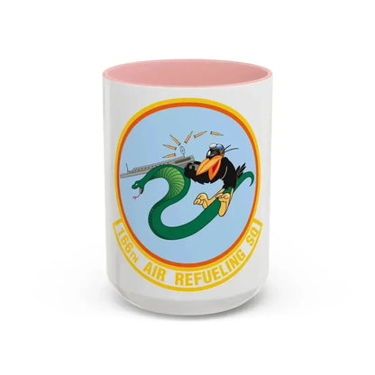166 Air Refueling Squadron (U.S. Air Force) Accent Coffee Mug 15oz Pink - Go Mug Yourself