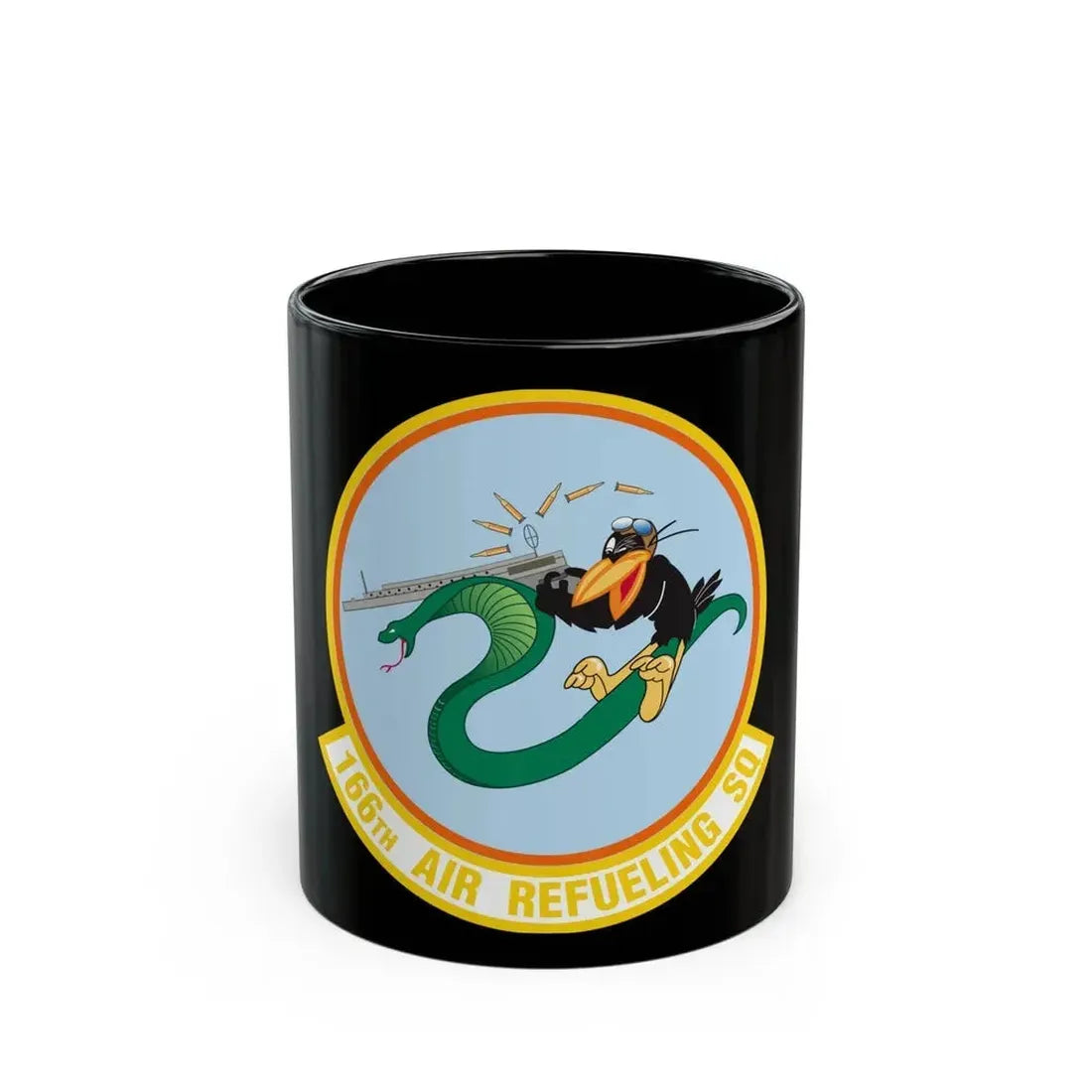 166 Air Refueling Squadron (U.S. Air Force) Black Coffee Mug 11oz - Go Mug Yourself