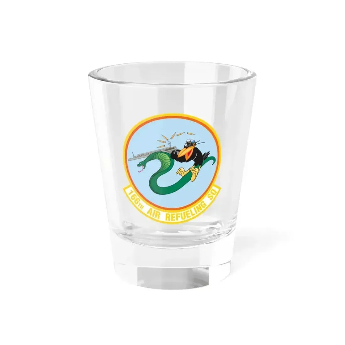 166 Air Refueling Squadron (U.S. Air Force) Shot Glass 1.5oz 1.5oz - Go Mug Yourself