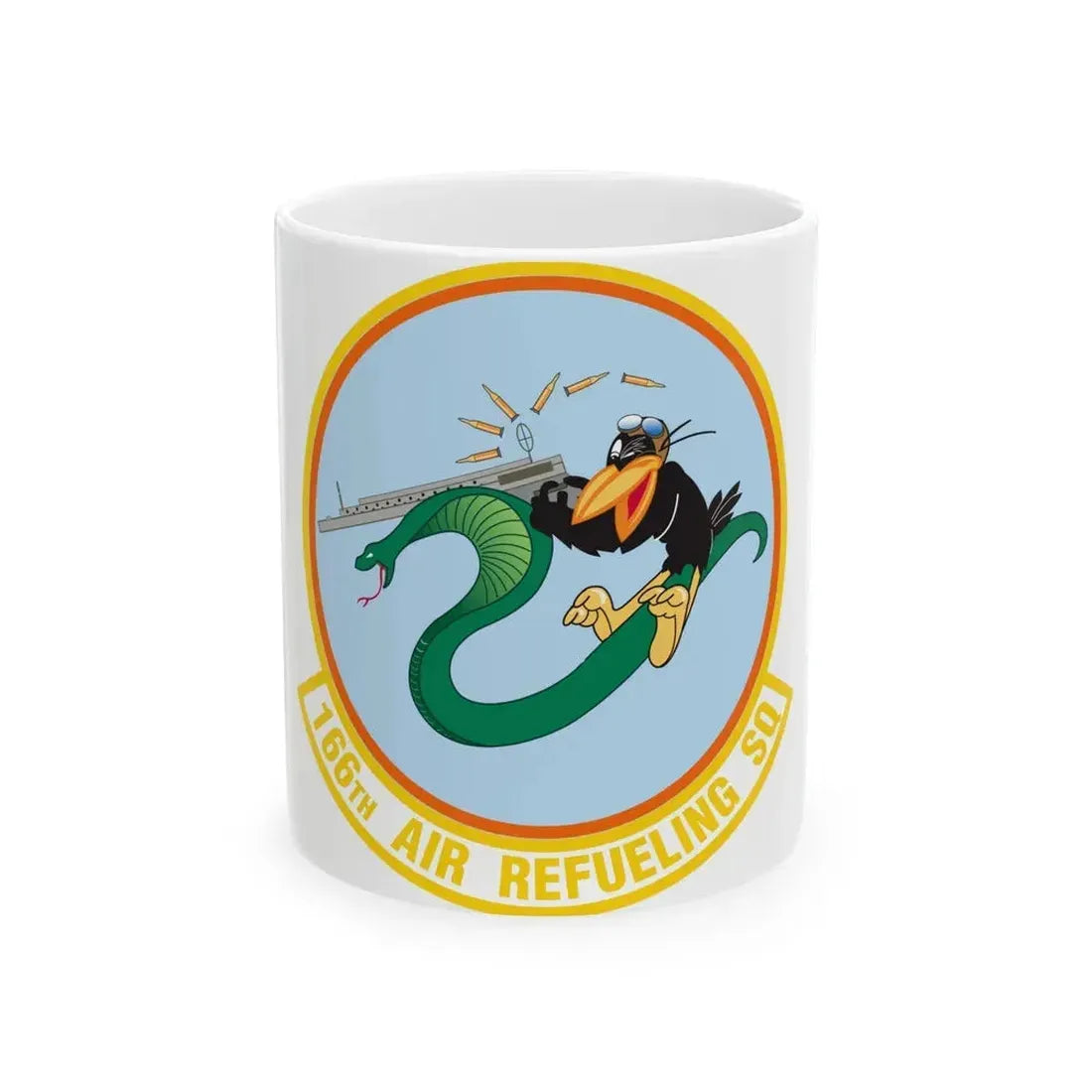 166 Air Refueling Squadron (U.S. Air Force) White Coffee Mug - Go Mug Yourself