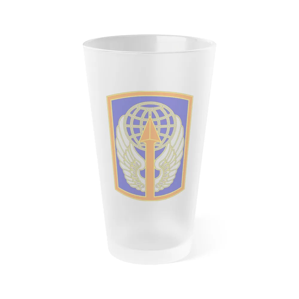 166 Aviation Brigade (U.S. Army) Frosted Pint Glass 16oz-Go Mug Yourself