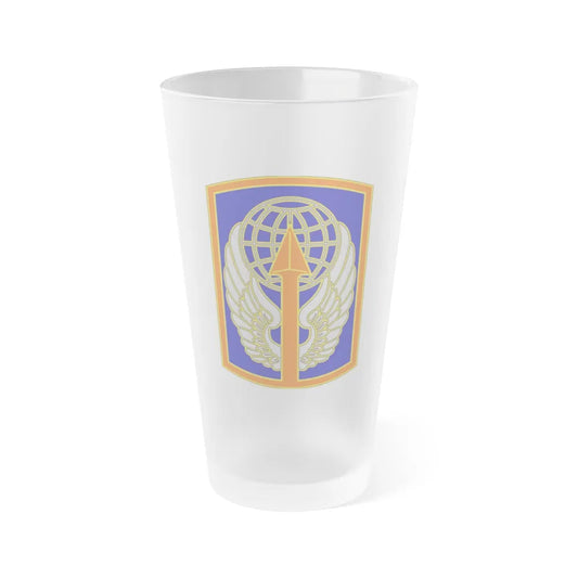 166 Aviation Brigade (U.S. Army) Frosted Pint Glass 16oz-Go Mug Yourself