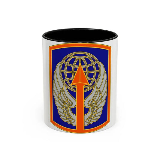 166 Aviation Brigade (U.S. Army) Accent Coffee Mug 11oz Black - Go Mug Yourself