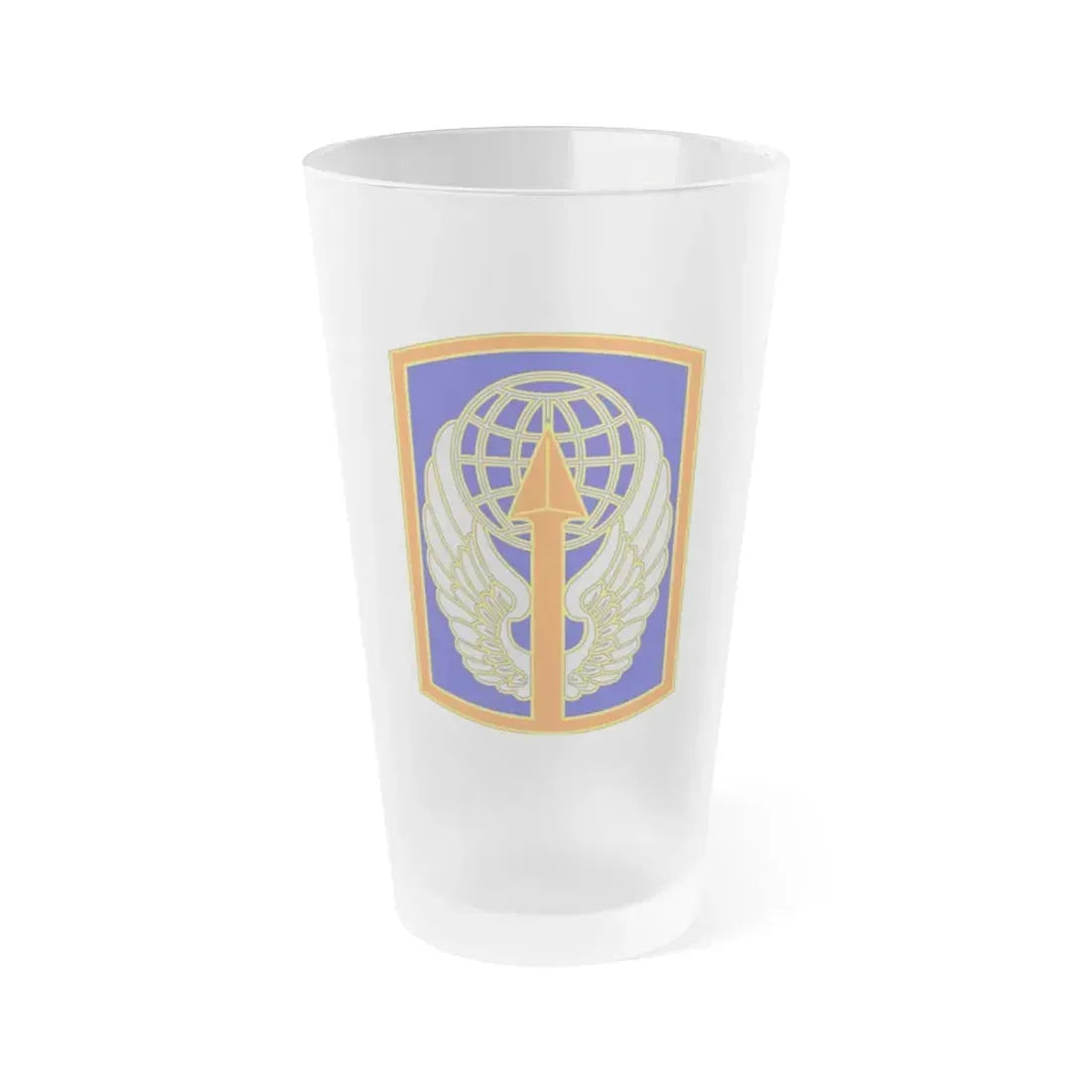 166 Aviation Brigade (U.S. Army) Frosted Pint Glass 16oz Default Title - Go Mug Yourself