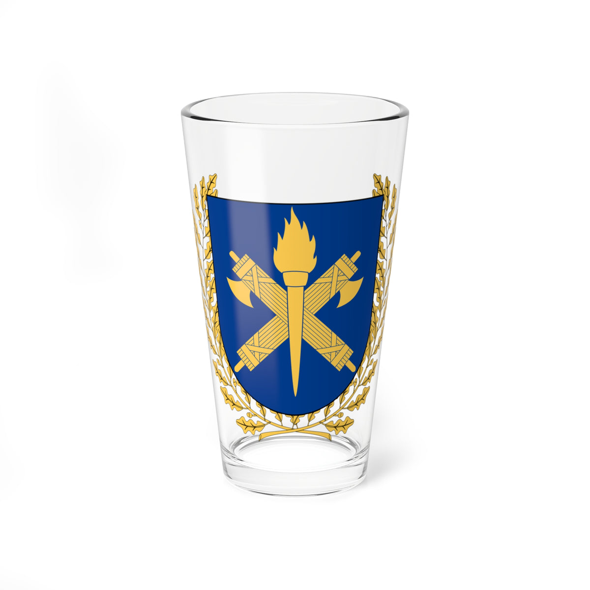 Polisstudenterna vapen (Sweden) (Coat of Arms) Pint Glass 16oz