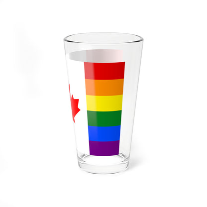 Canada Pride flag (Canada) Pint Glass 16oz