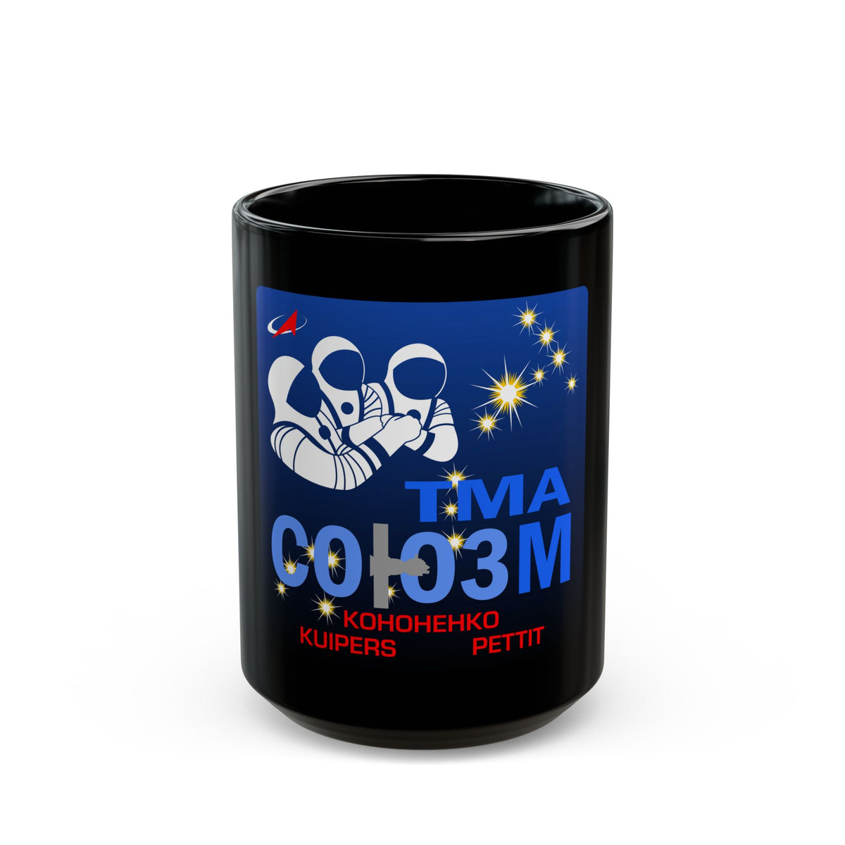 Soyuz TMA-03M (Soyuz Programme) Black Coffee Mug